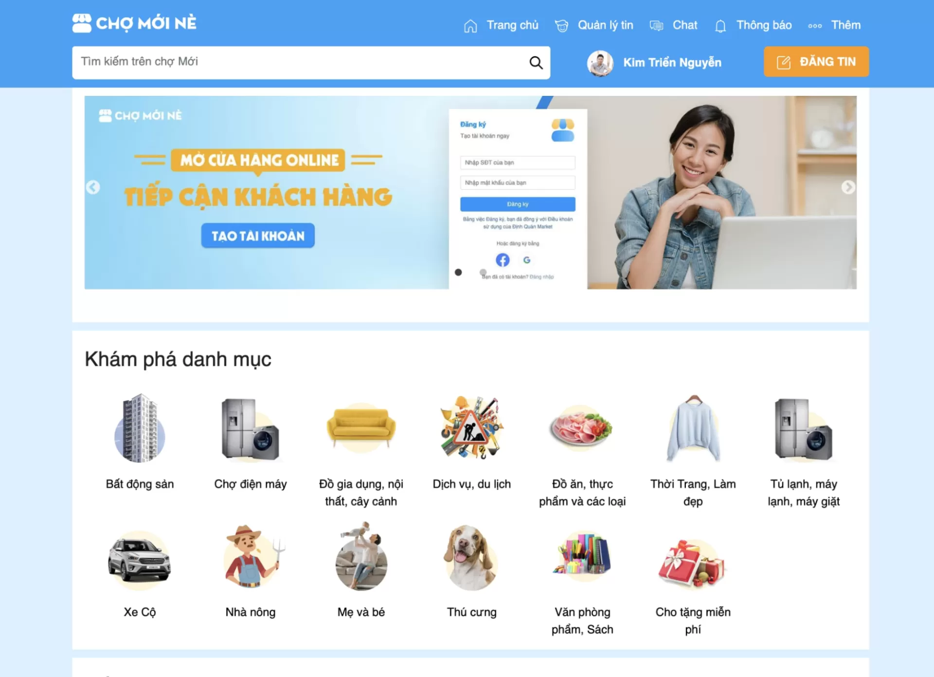 Thiết kế web rao vặt